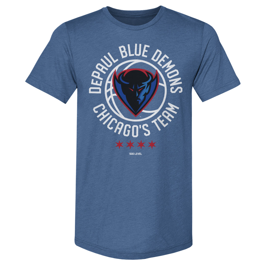 DePaul Blue Demons Men's Premium T-Shirt | 500 LEVEL