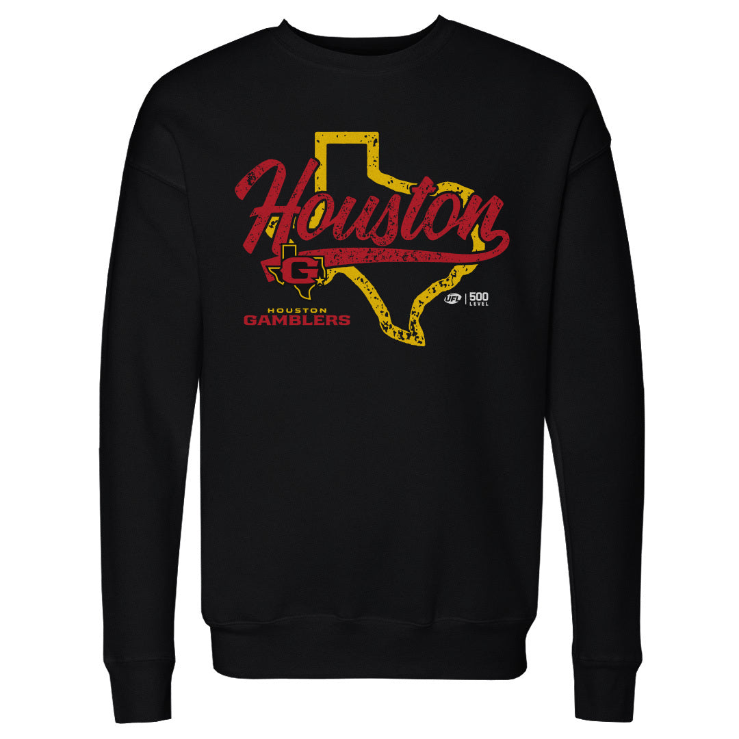 Houston Gamblers Men's Crewneck Sweatshirt | 500 LEVEL