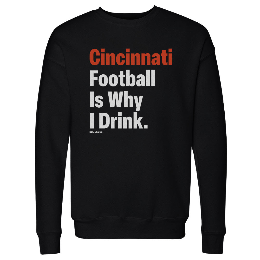 Cincinnati Football Men's Crewneck Sweatshirt | 500 LEVEL