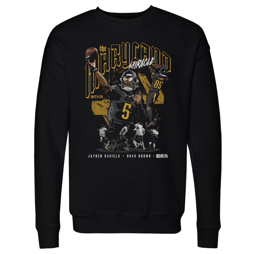 Jayden Daniels Men's Crewneck Sweatshirt | 500 LEVEL