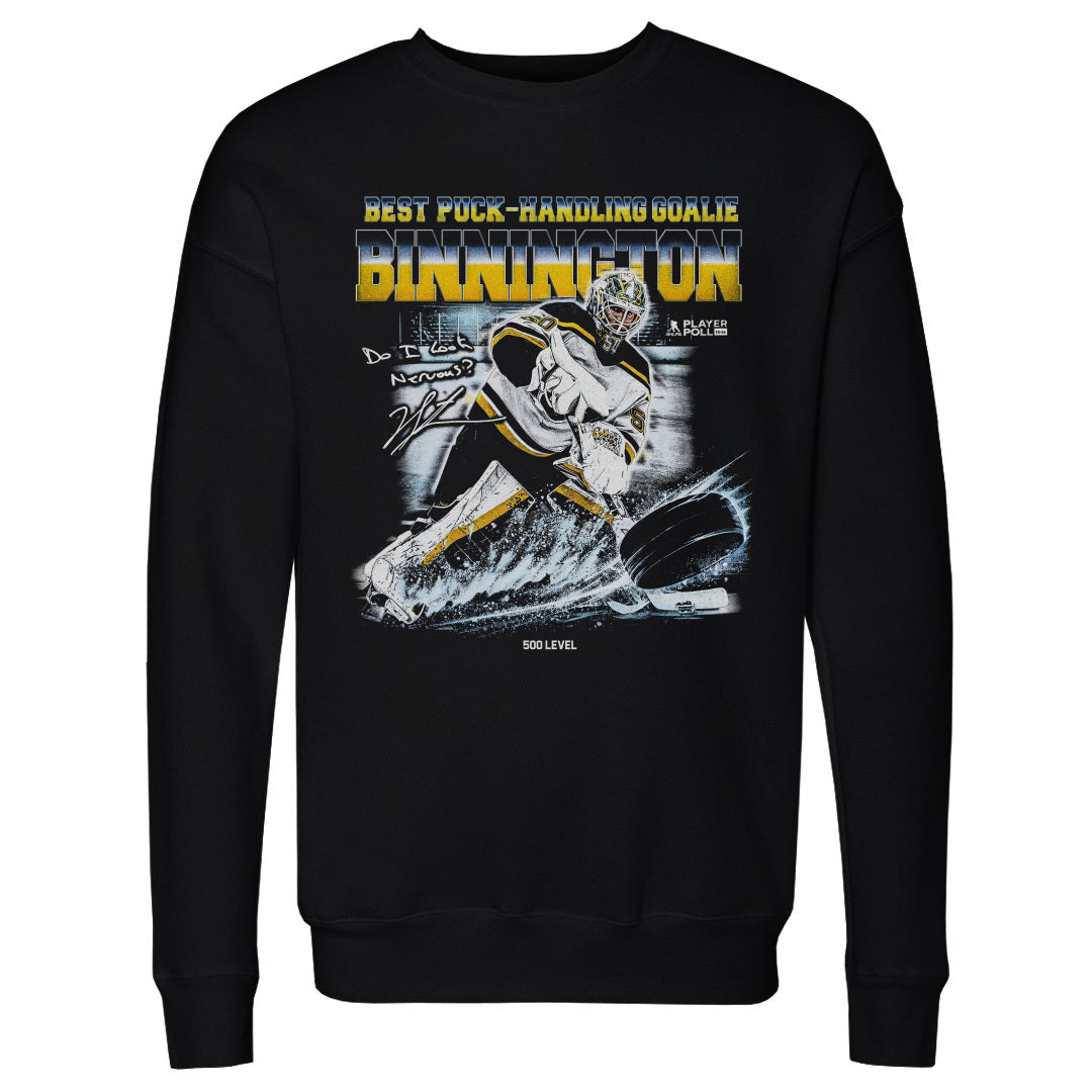 Jordan Binnington Men's Crewneck Sweatshirt | 500 LEVEL