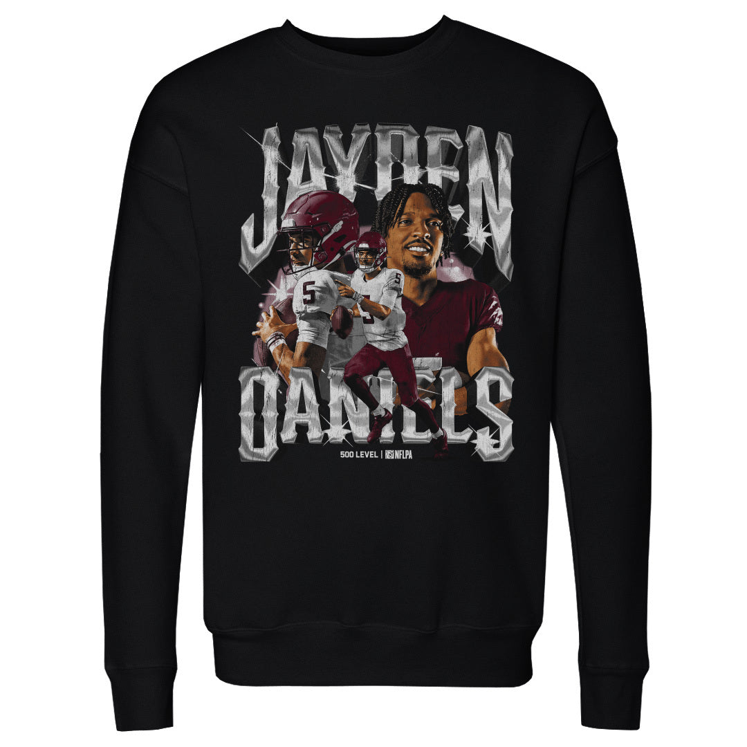 Jayden Daniels Men's Crewneck Sweatshirt | 500 LEVEL
