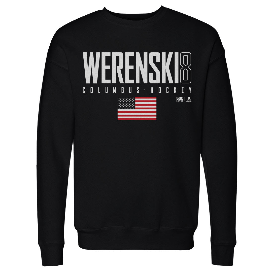 Zach Werenski Men's Crewneck Sweatshirt | 500 LEVEL