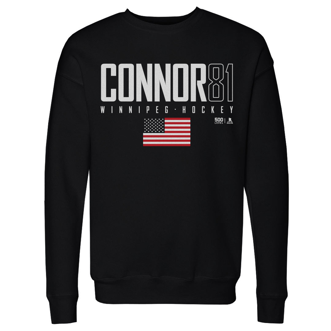 Kyle Connor Men's Crewneck Sweatshirt | 500 LEVEL