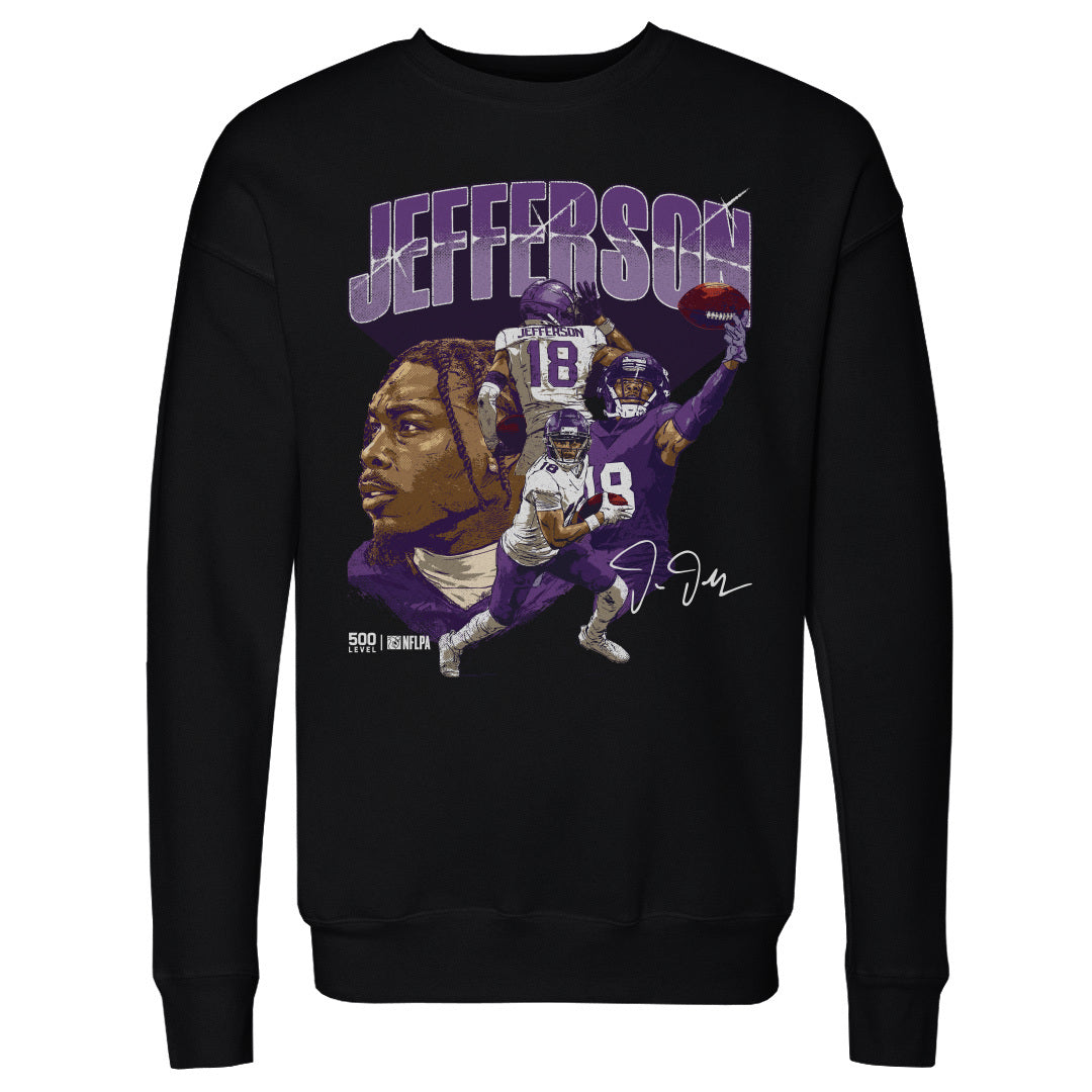 Justin Jefferson Men's Crewneck Sweatshirt | 500 LEVEL