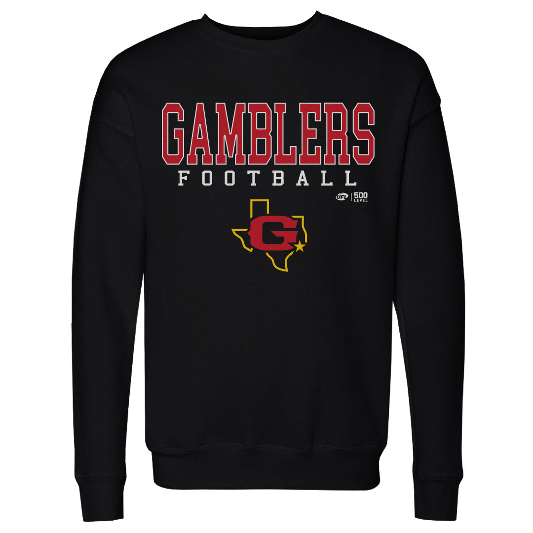 Houston Gamblers Men's Crewneck Sweatshirt | 500 LEVEL