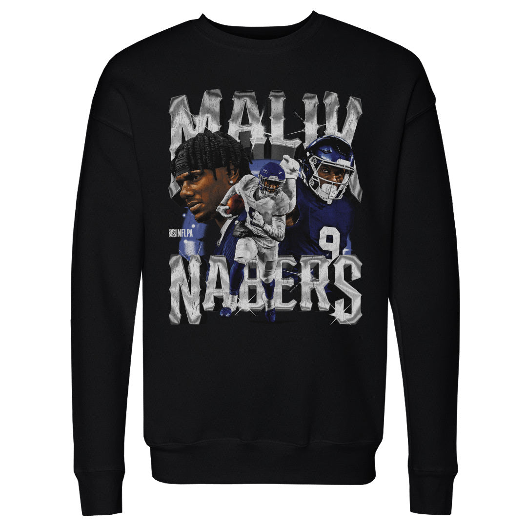 Malik Nabers Men's Crewneck Sweatshirt | 500 LEVEL