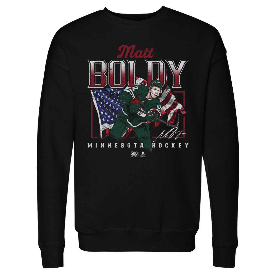 Matt Boldy Men's Crewneck Sweatshirt | 500 LEVEL