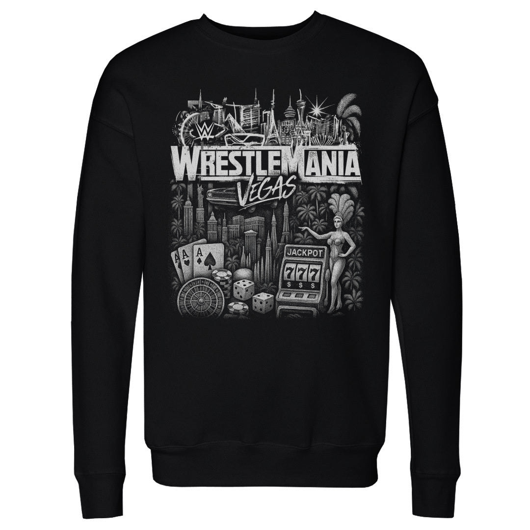 WrestleMania Men's Crewneck Sweatshirt | 500 LEVEL
