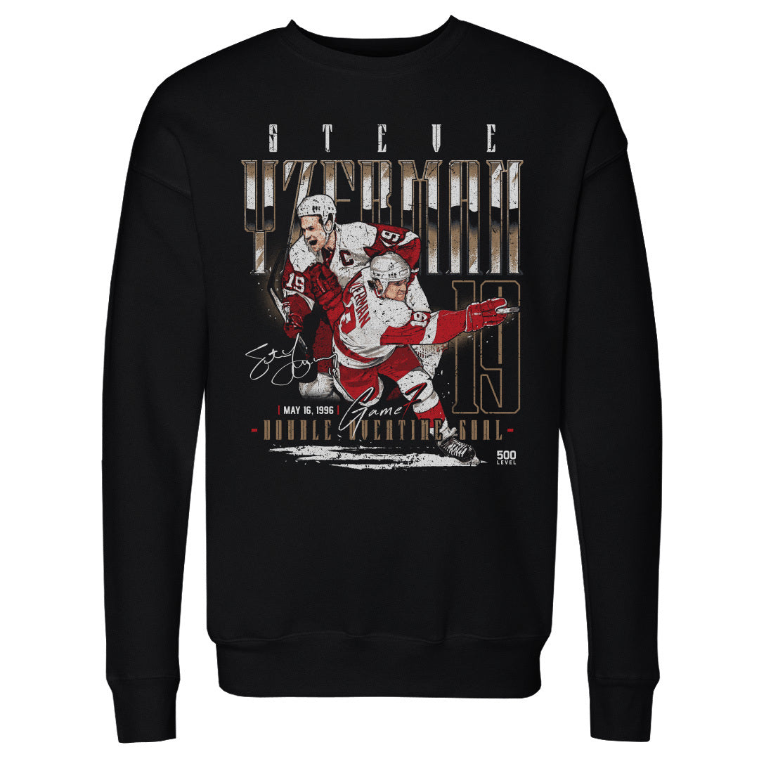 Steve Yzerman Men's Crewneck Sweatshirt | 500 LEVEL