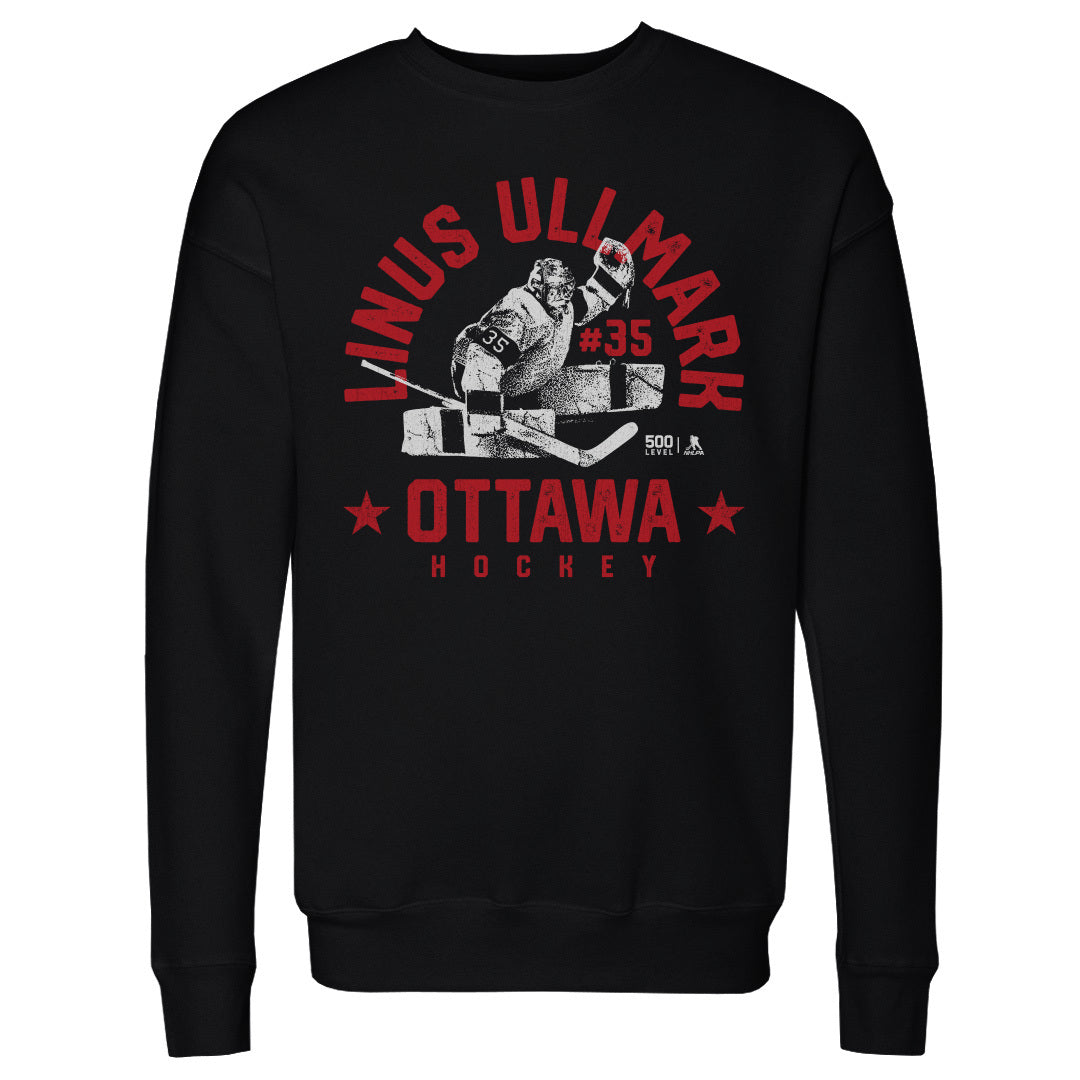 Linus Ullmark Men's Crewneck Sweatshirt | 500 LEVEL