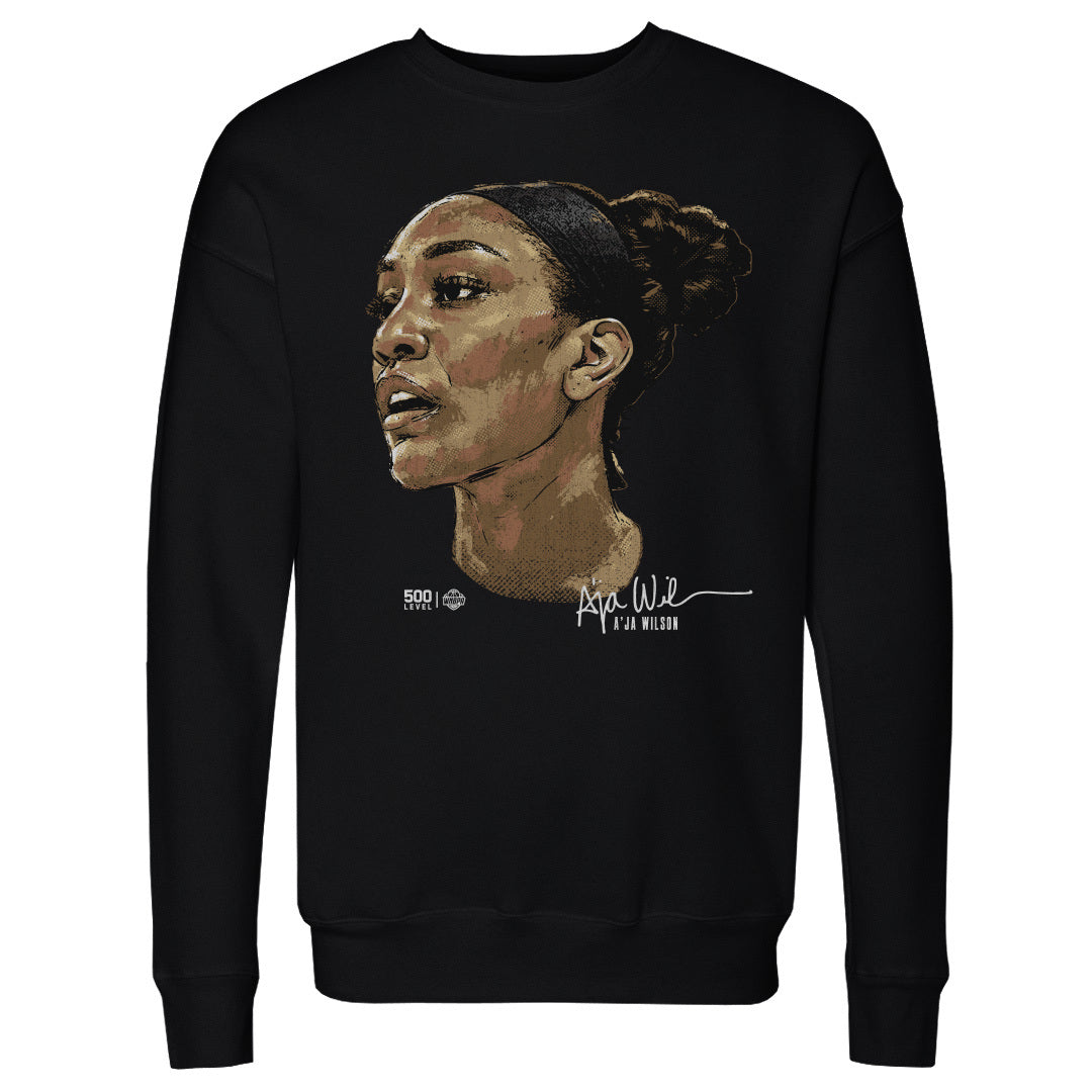 A'ja Wilson Men's Crewneck Sweatshirt | 500 LEVEL