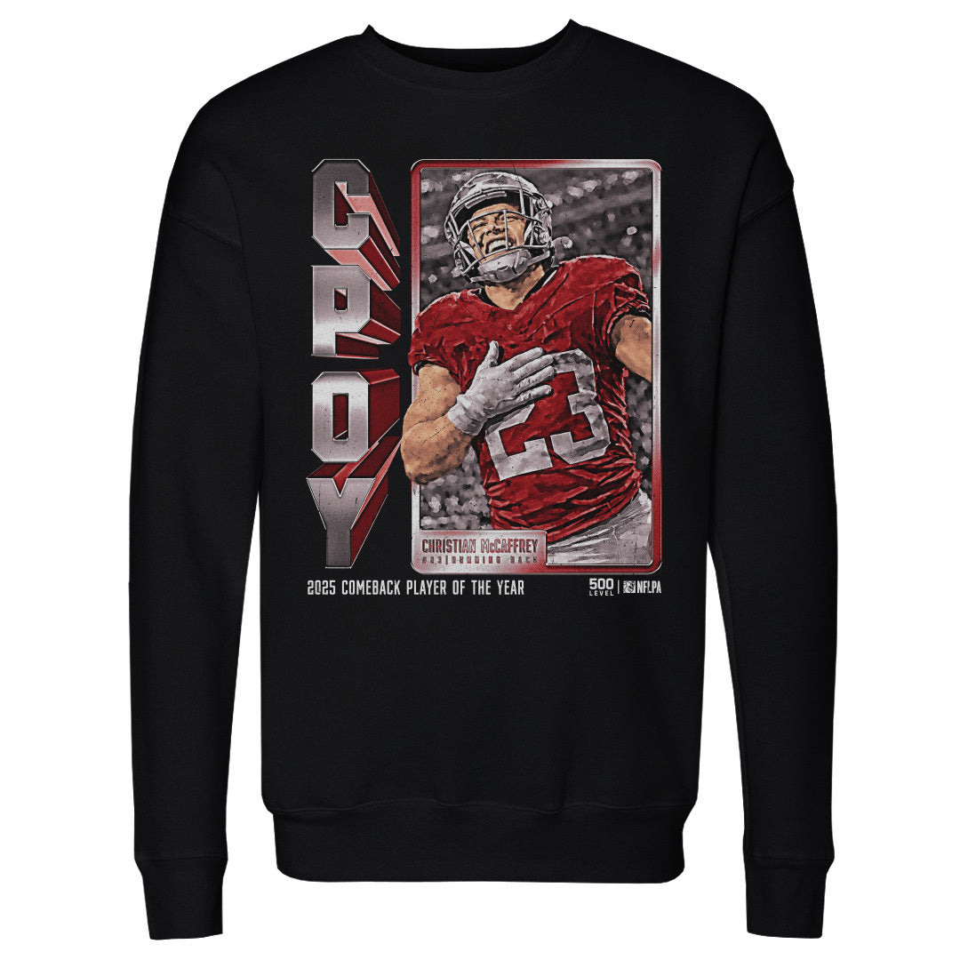 Christian McCaffrey Men's Crewneck Sweatshirt | 500 LEVEL