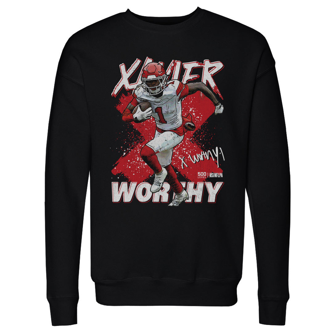 Xavier Worthy Men's Crewneck Sweatshirt | 500 LEVEL