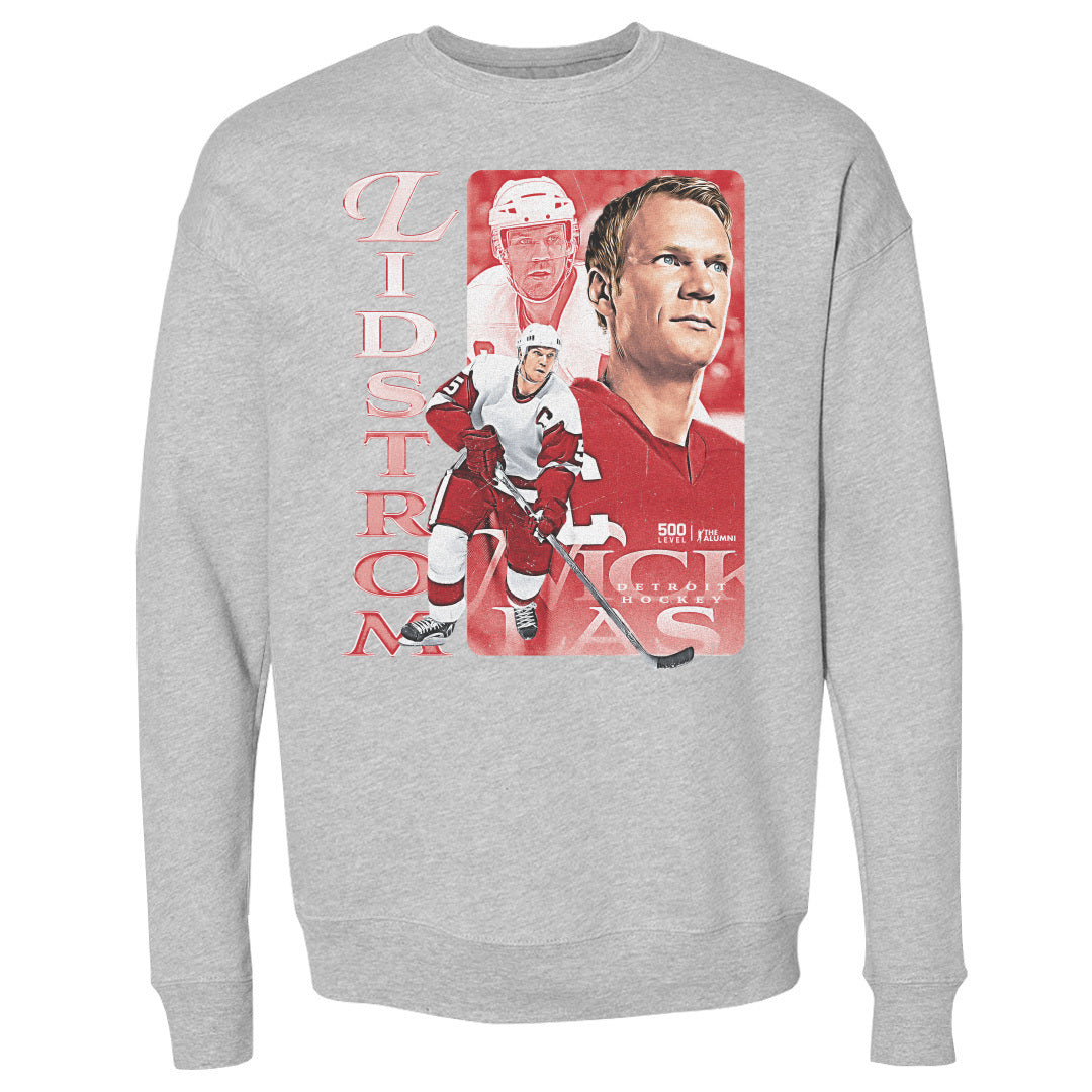 Nicklas Lidstrom Men's Crewneck Sweatshirt | 500 LEVEL