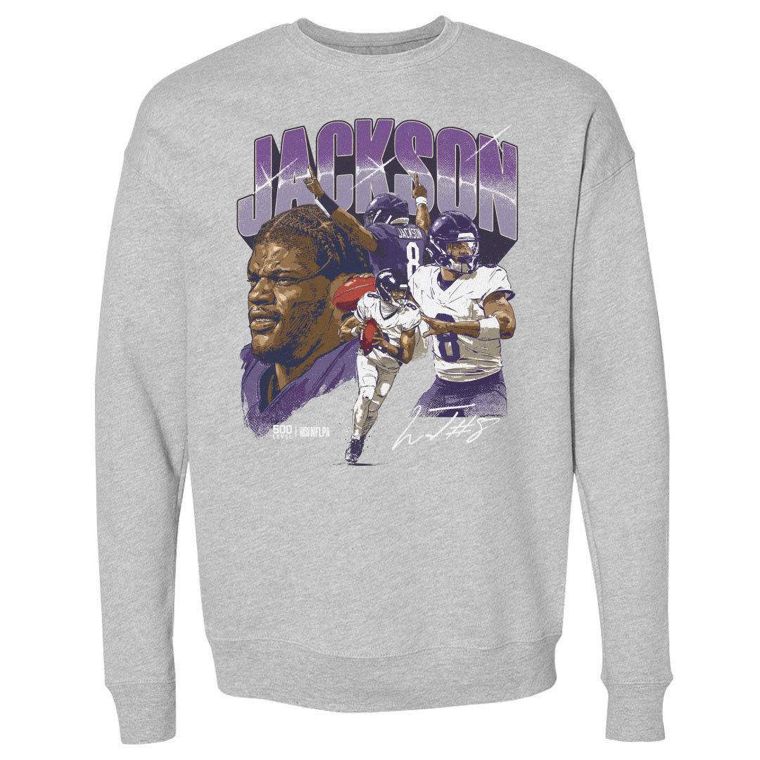 Lamar Jackson Men's Crewneck Sweatshirt | 500 LEVEL