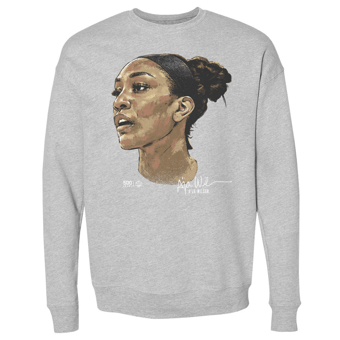 A'ja Wilson Men's Crewneck Sweatshirt | 500 LEVEL