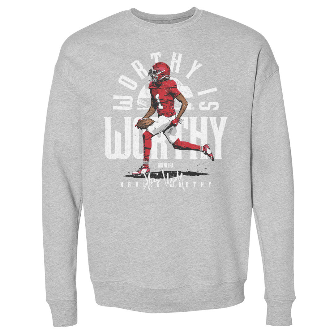 Xavier Worthy Men's Crewneck Sweatshirt | 500 LEVEL
