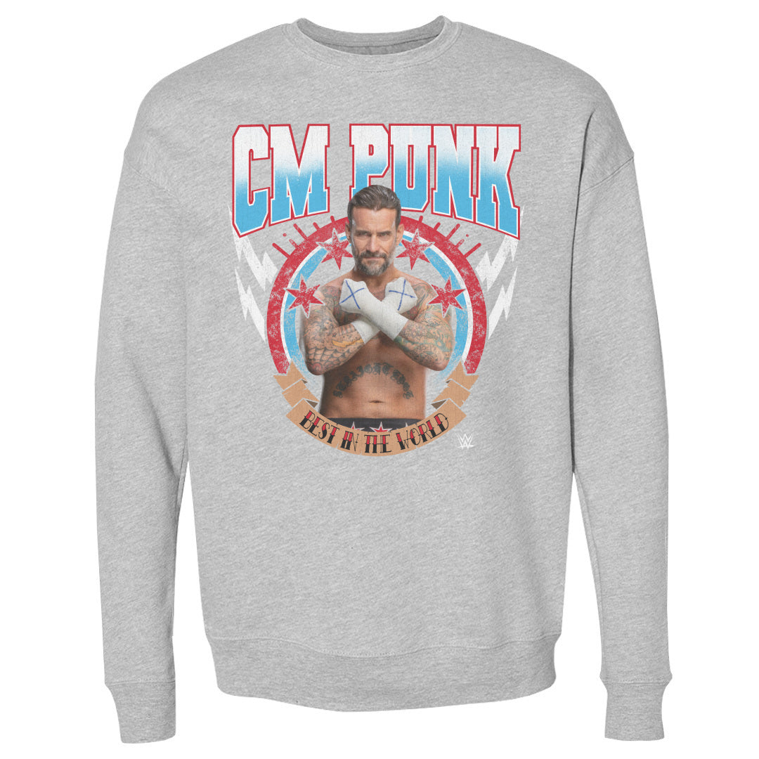 CM Punk Men's Crewneck Sweatshirt | 500 LEVEL
