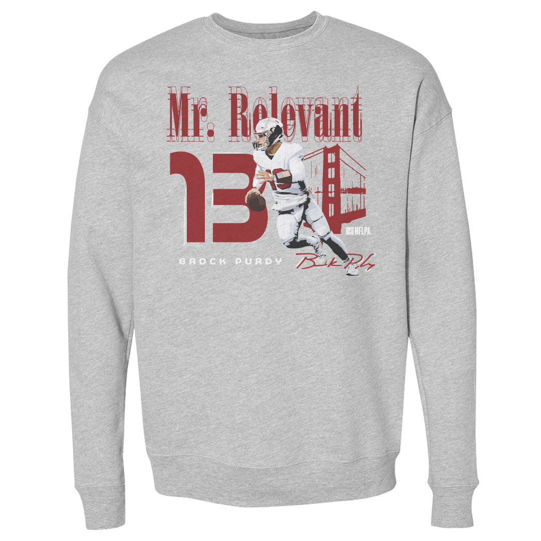 Brock Purdy Men's Crewneck Sweatshirt | 500 LEVEL