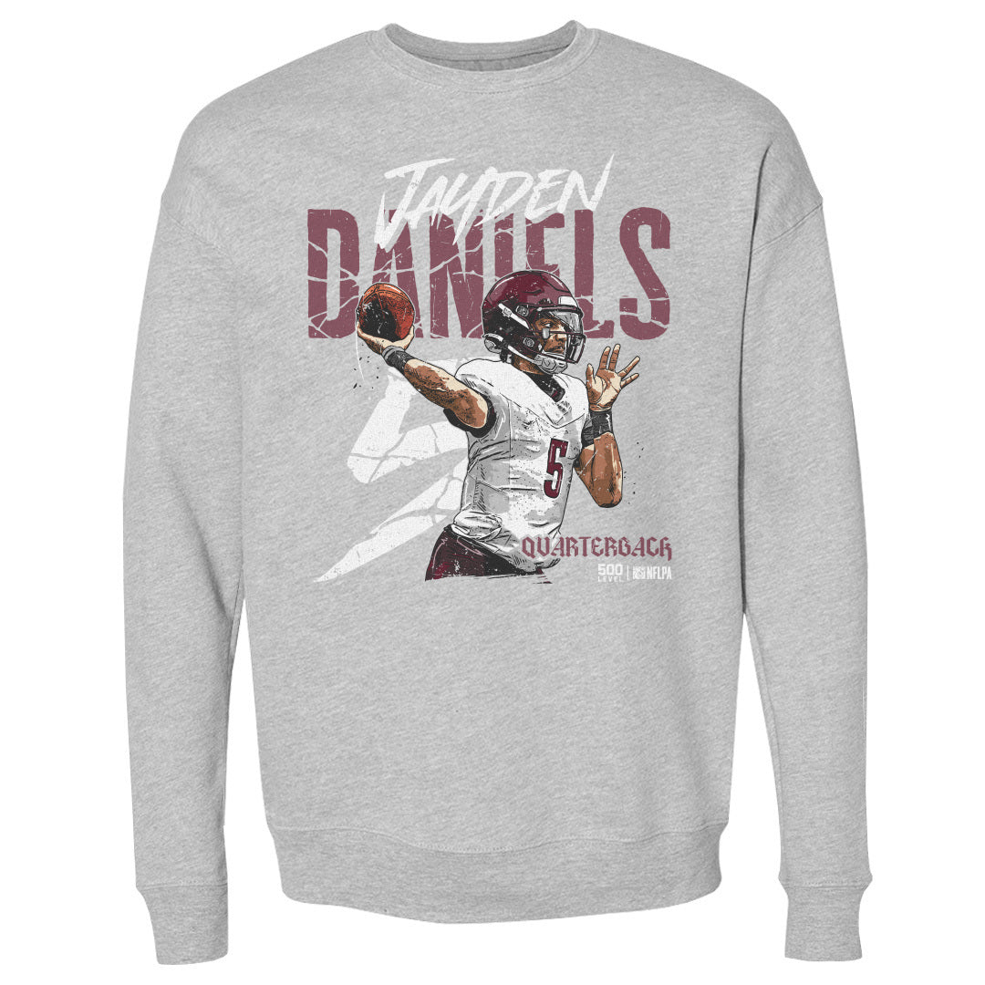 Jayden Daniels Men's Crewneck Sweatshirt | 500 LEVEL