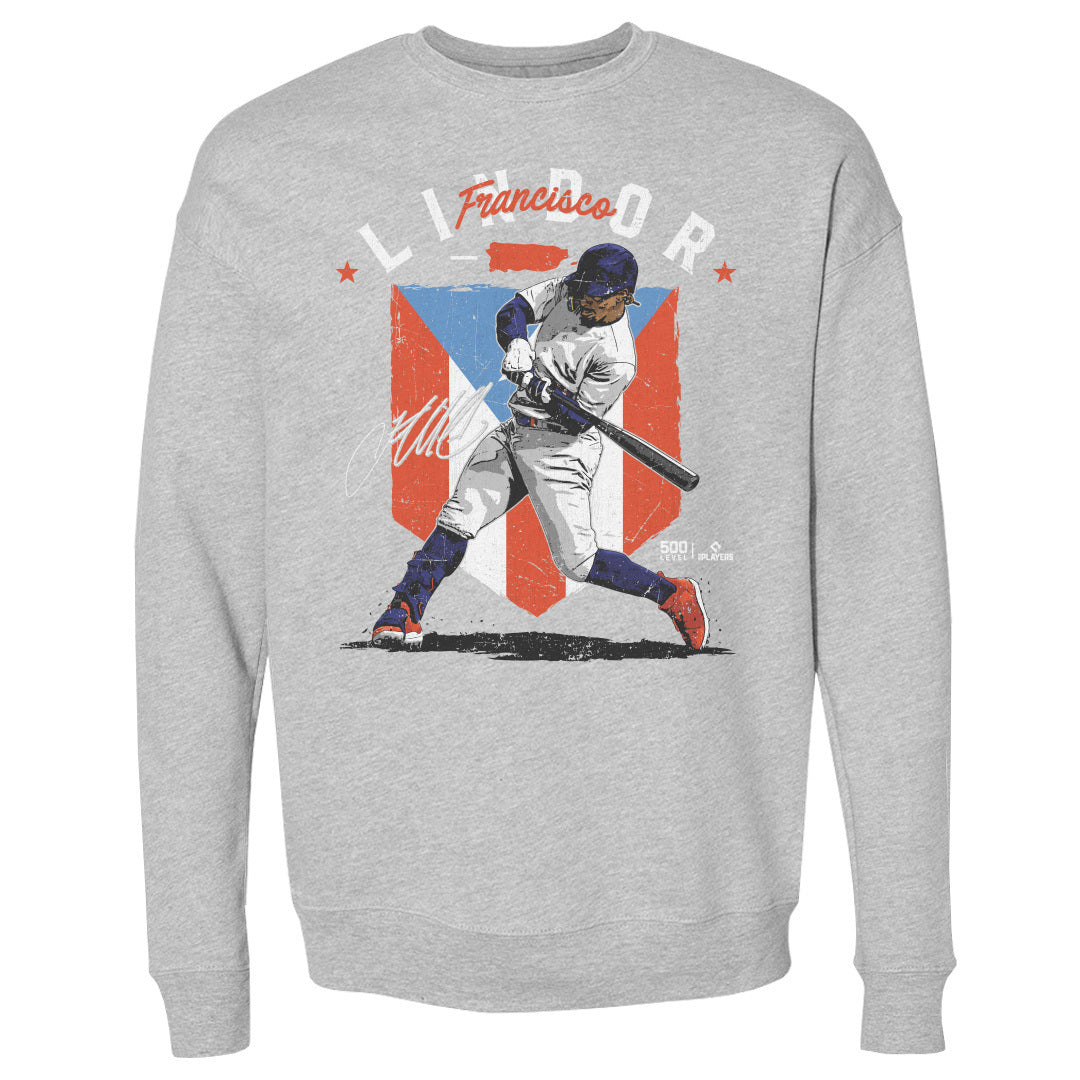 Francisco Lindor Men's Crewneck Sweatshirt | 500 LEVEL