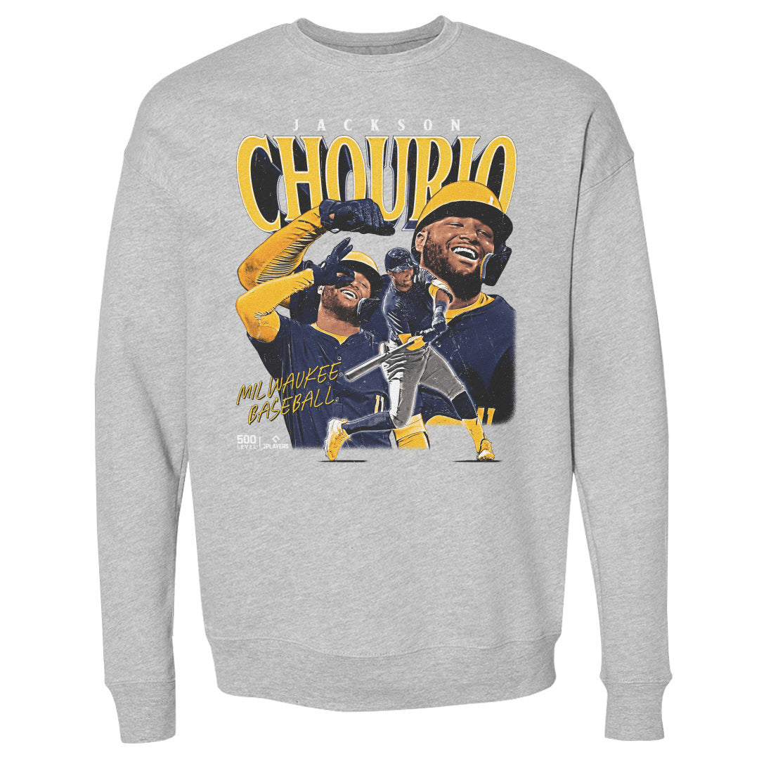 Jackson Chourio Men's Crewneck Sweatshirt | 500 LEVEL