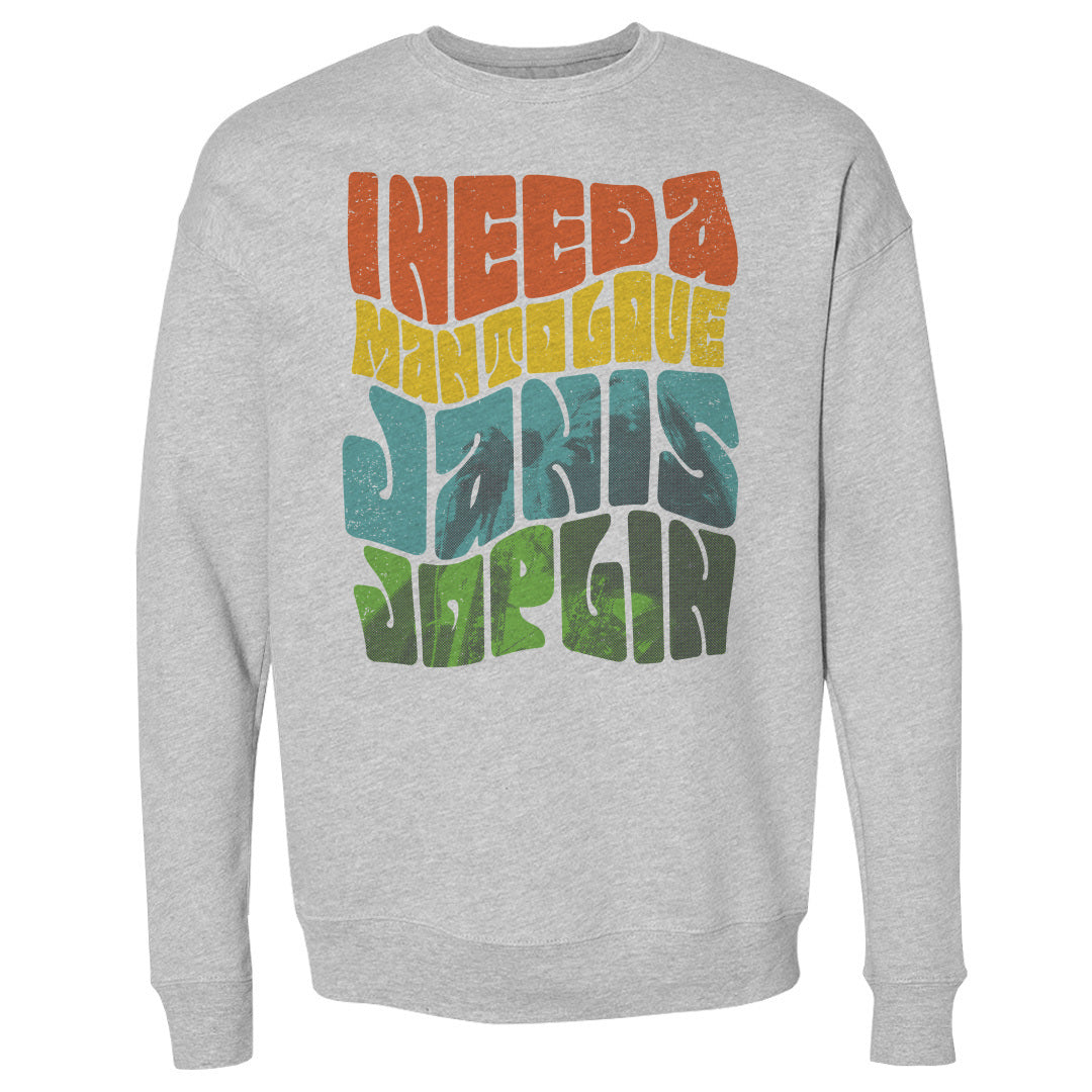 Janis Joplin Men's Crewneck Sweatshirt | 500 LEVEL