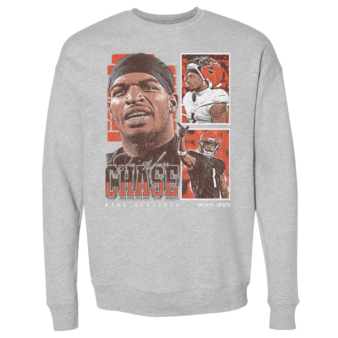 Ja'Marr Chase Men's Crewneck Sweatshirt | 500 LEVEL