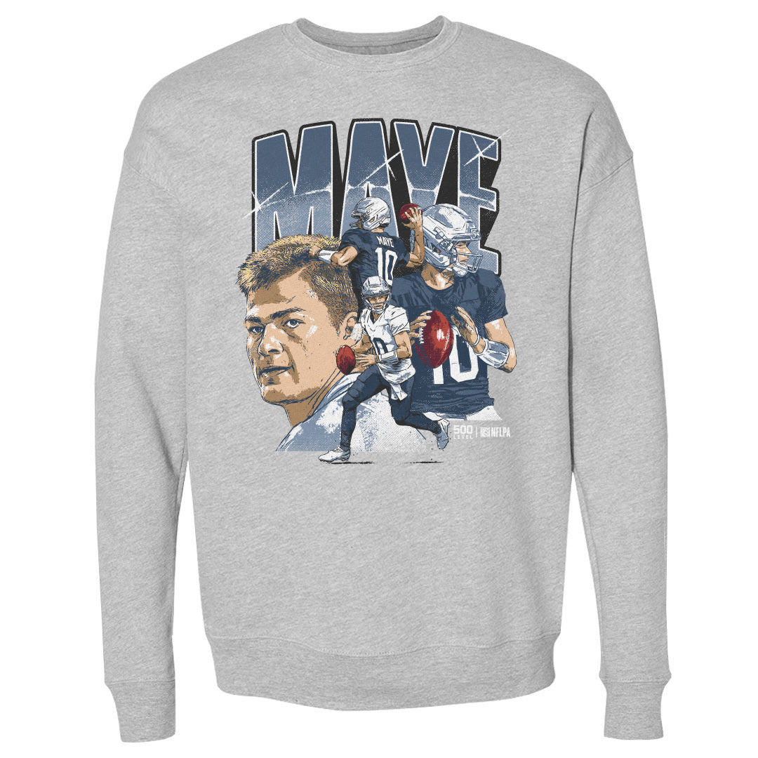 Drake Maye Men's Crewneck Sweatshirt | 500 LEVEL