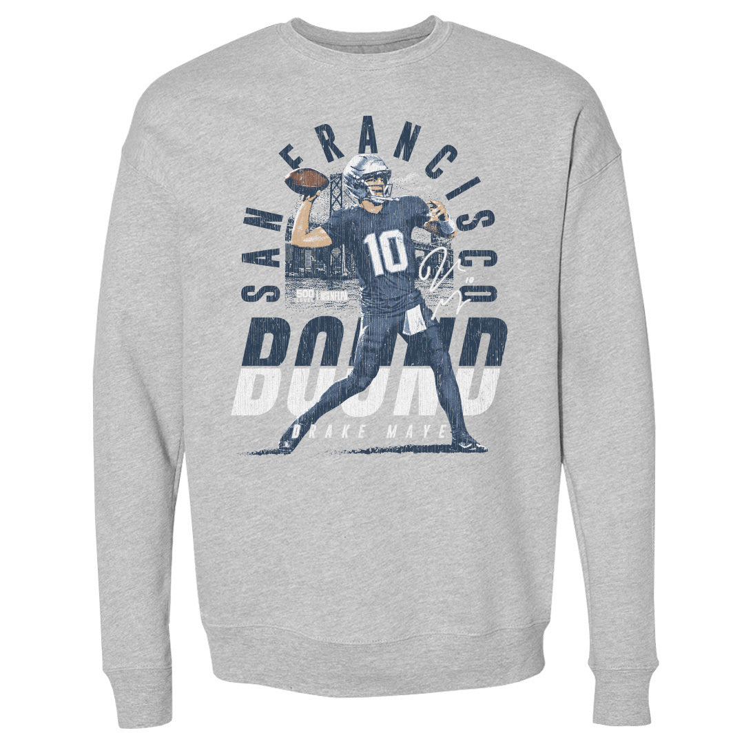 Drake Maye Men's Crewneck Sweatshirt | 500 LEVEL