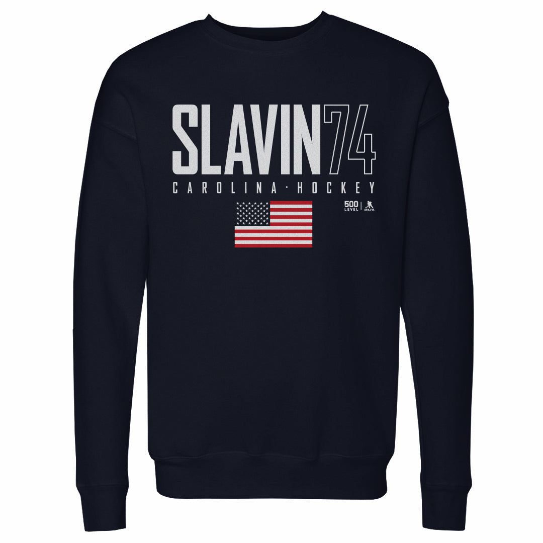 Jaccob Slavin Men's Crewneck Sweatshirt | 500 LEVEL