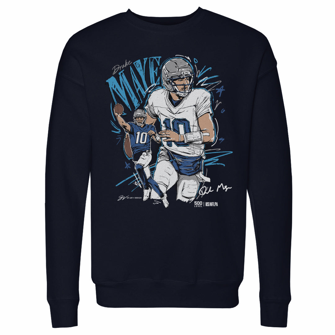 Drake Maye Men's Crewneck Sweatshirt | 500 LEVEL