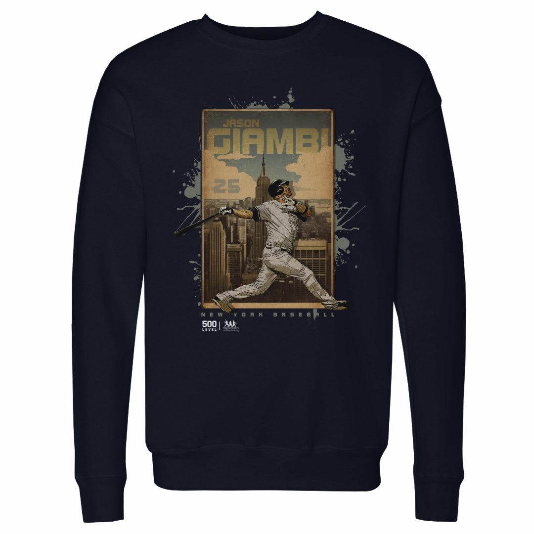 Jason Giambi Men's Crewneck Sweatshirt | 500 LEVEL