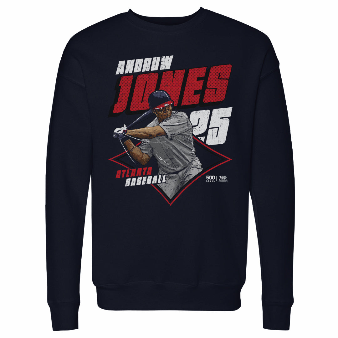 Andruw Jones Men's Crewneck Sweatshirt | 500 LEVEL