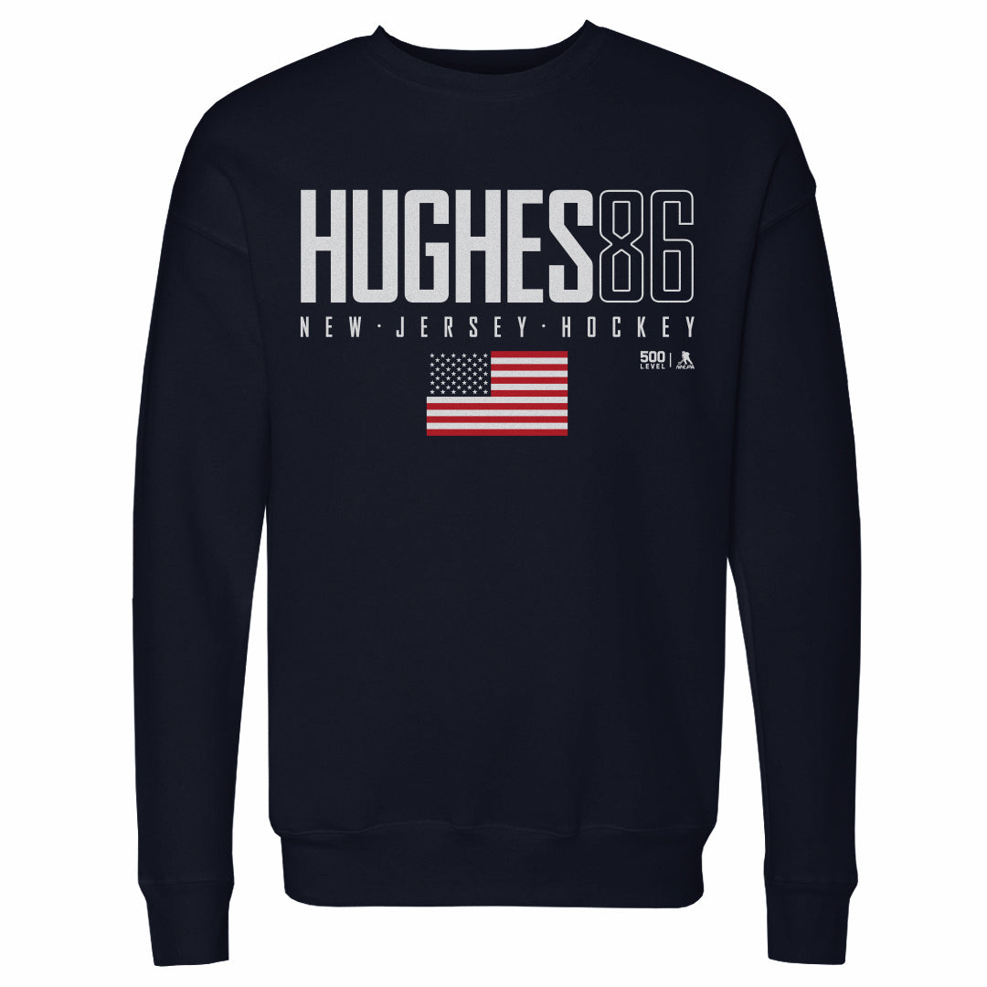 Jack Hughes Men's Crewneck Sweatshirt | 500 LEVEL