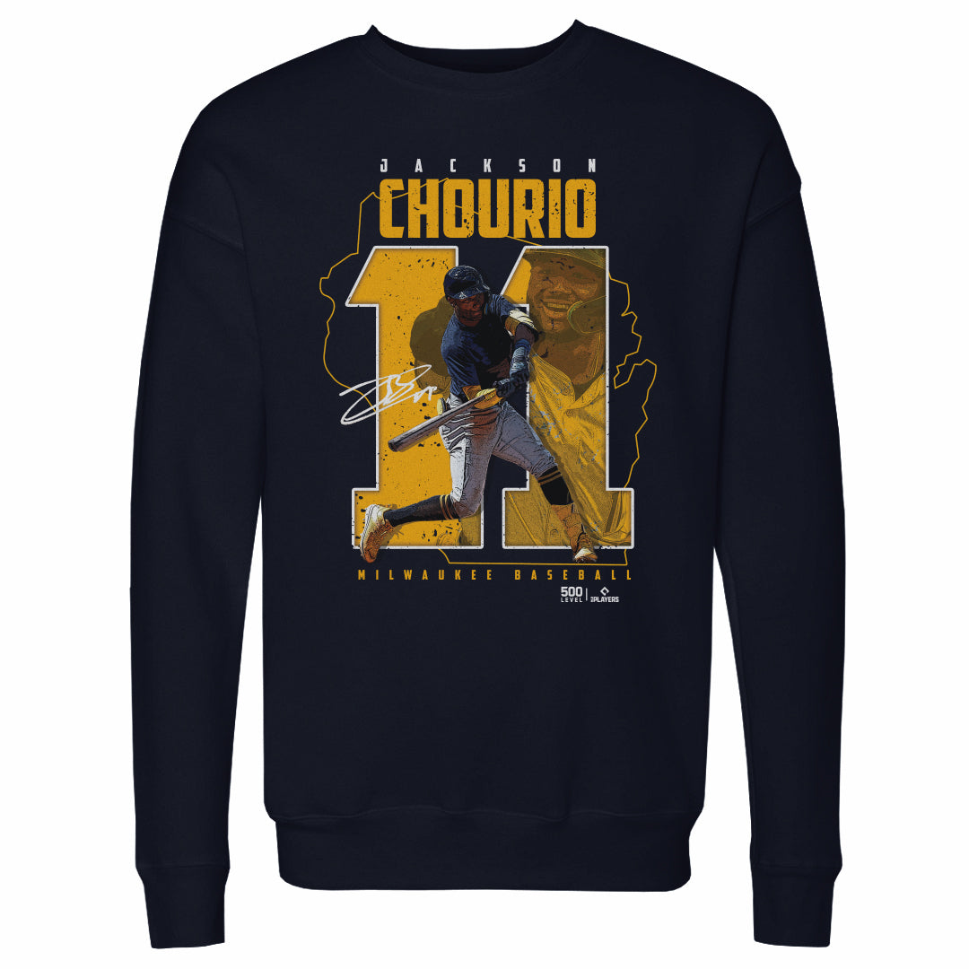 Jackson Chourio Men's Crewneck Sweatshirt | 500 LEVEL
