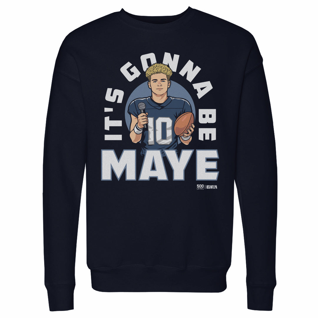 Drake Maye Men's Crewneck Sweatshirt | 500 LEVEL