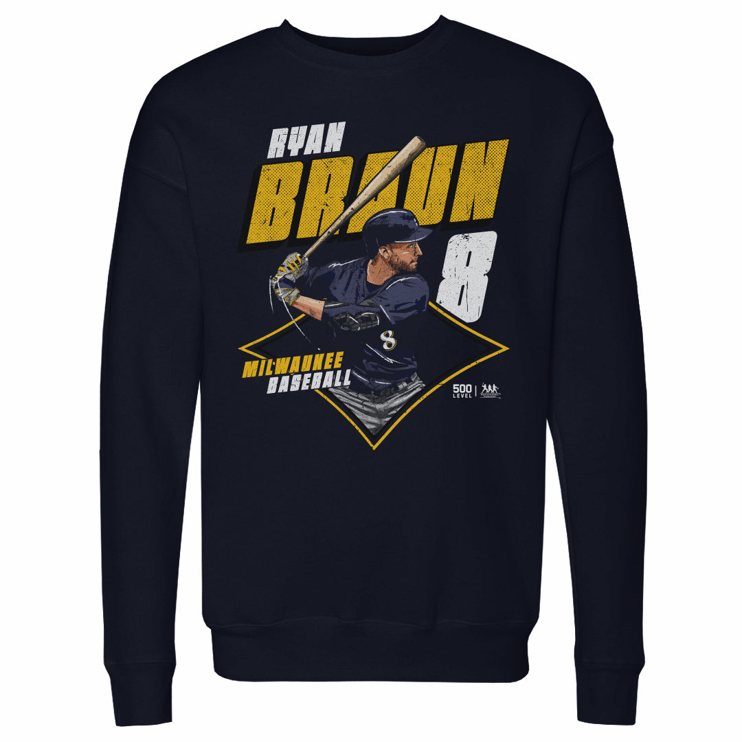 Ryan Braun Men's Crewneck Sweatshirt | 500 LEVEL