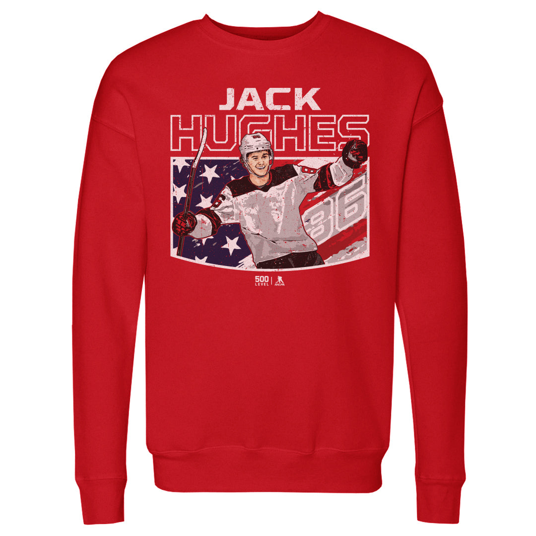 Jack Hughes Men's Crewneck Sweatshirt | 500 LEVEL