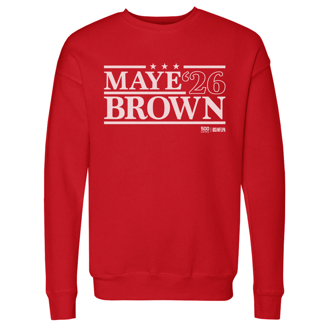 Drake Maye Men's Crewneck Sweatshirt | 500 LEVEL