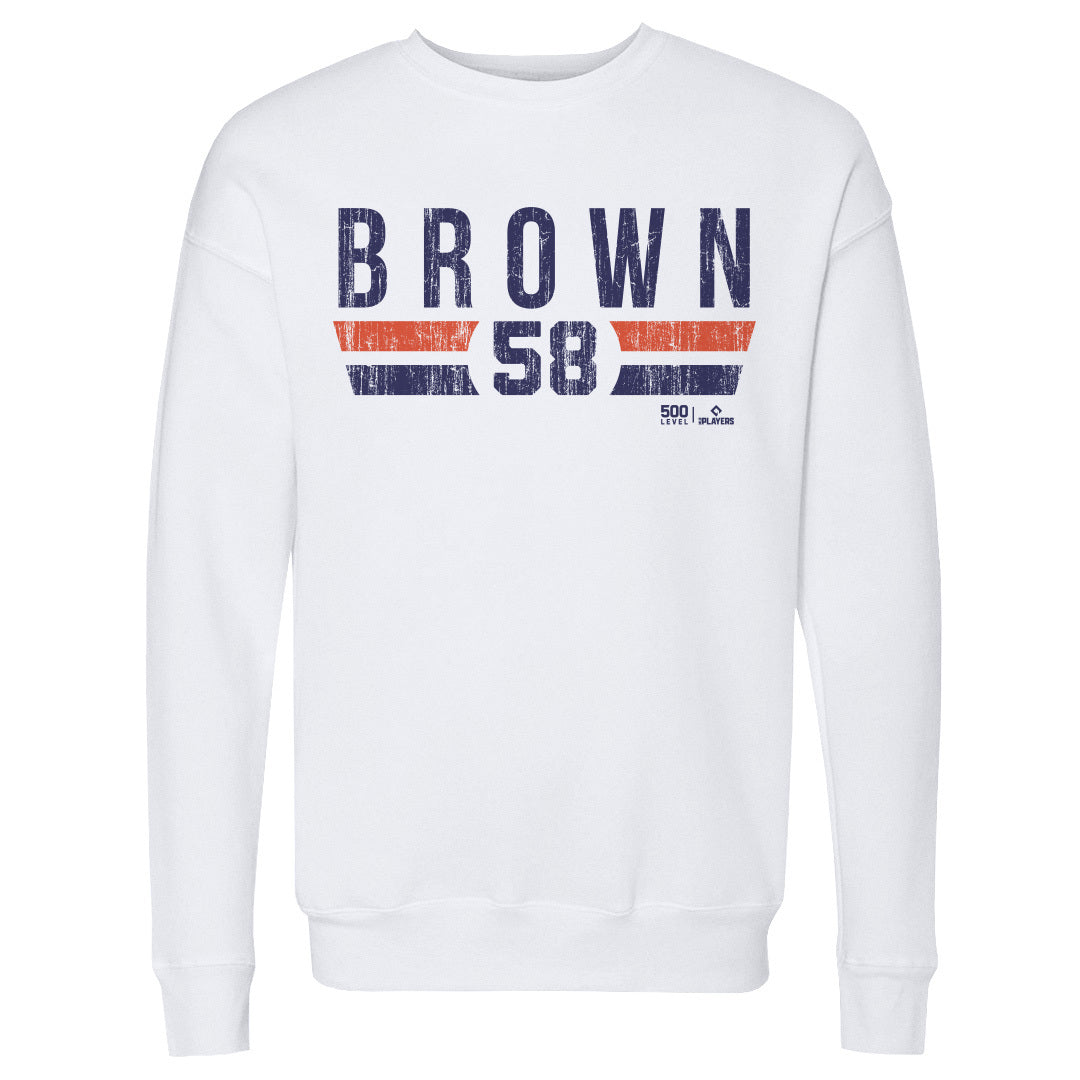 Hunter Brown Men's Crewneck Sweatshirt | 500 LEVEL