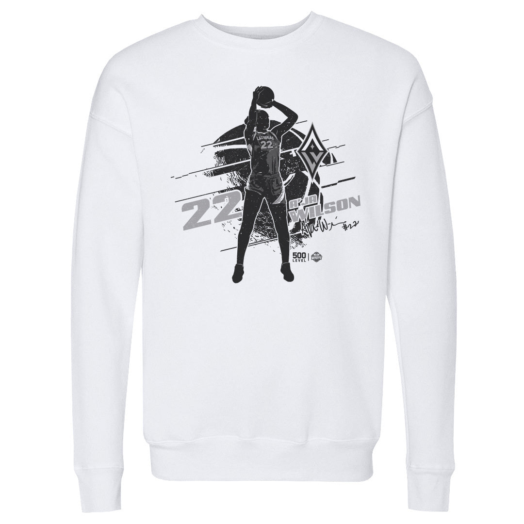 A'ja Wilson Men's Crewneck Sweatshirt | 500 LEVEL