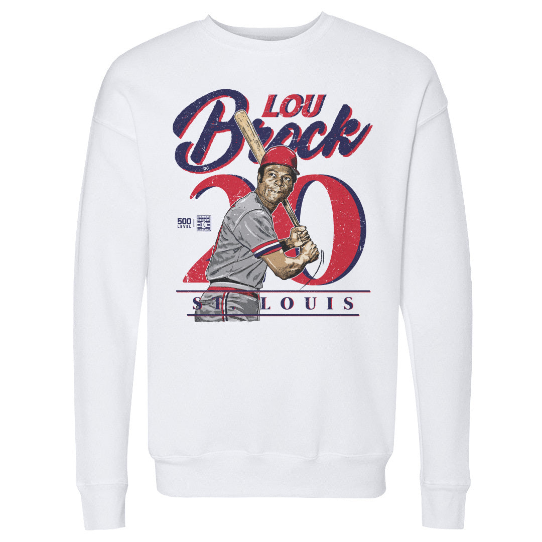 Lou Brock Men's Crewneck Sweatshirt | 500 LEVEL