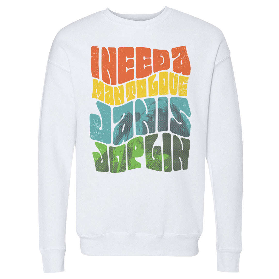 Janis Joplin Men's Crewneck Sweatshirt | 500 LEVEL