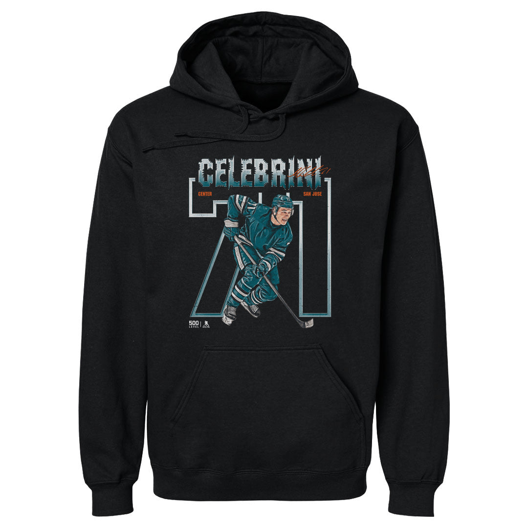 Macklin Celebrini Men's Hoodie | 500 LEVEL