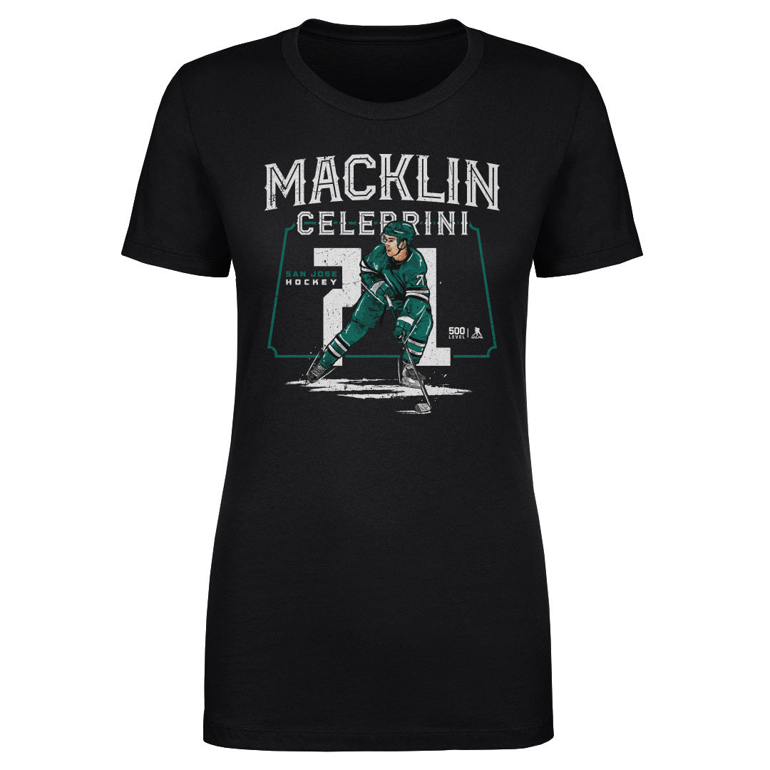 Macklin Celebrini Women's T-Shirt | 500 LEVEL