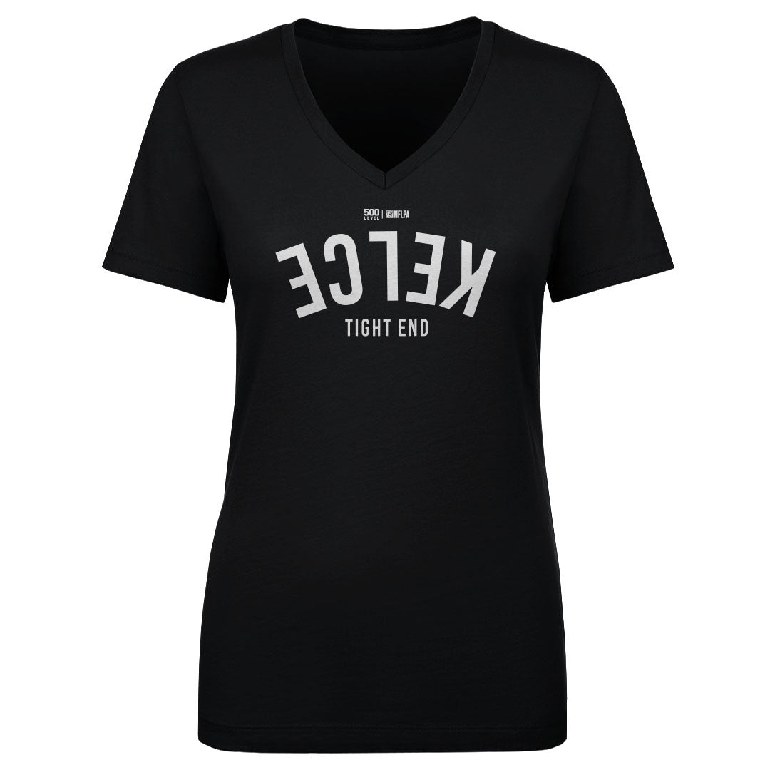 Travis Kelce Women's V-Neck T-Shirt | 500 LEVEL