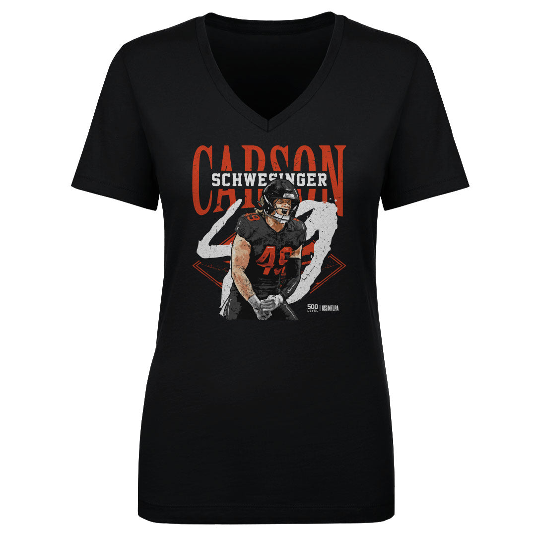 Carson Schwesinger Women's V-Neck T-Shirt | 500 LEVEL