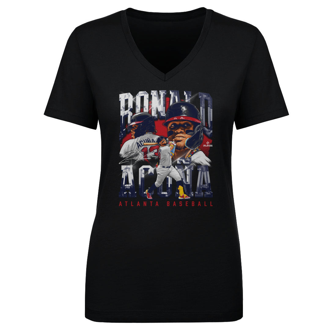 Ronald Acuna Jr. Women's V-Neck T-Shirt | 500 LEVEL